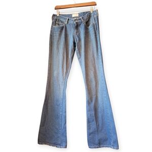 Y2K Abercrombie & Fitch Madison Low-rise bootcut 100% Cotton jeans Blue Size 2